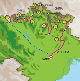 Ha-Giang-Border-Motorbike-Tour-Map 9D-9N