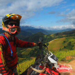 Northwest Vietnam Rice Terraces in Harvest Time